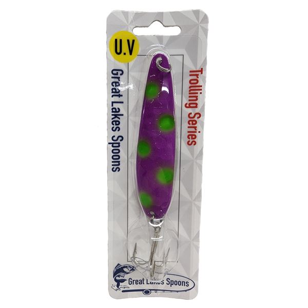 Great Lakes Spoons Silver/Trolling Series  Barney 3-7/8" Sku S119-R