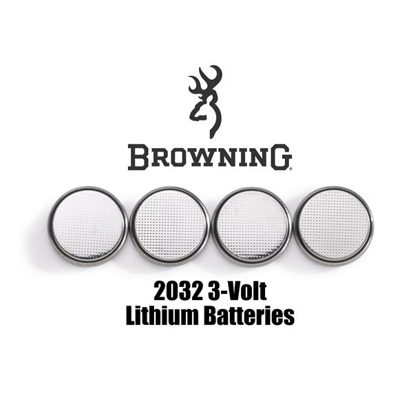 Browning 2032 3-Volt Lithium Batteries (4-Pack) Sku 3742100