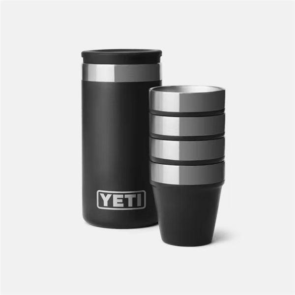 YETI Shot Glasses w/Carrying Case Black Sku 70000003790