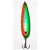 Image 1 : Great Lakes Spoons Silver/Trolling Series  Green & Orange UV 3-7/8" Sku S41-R