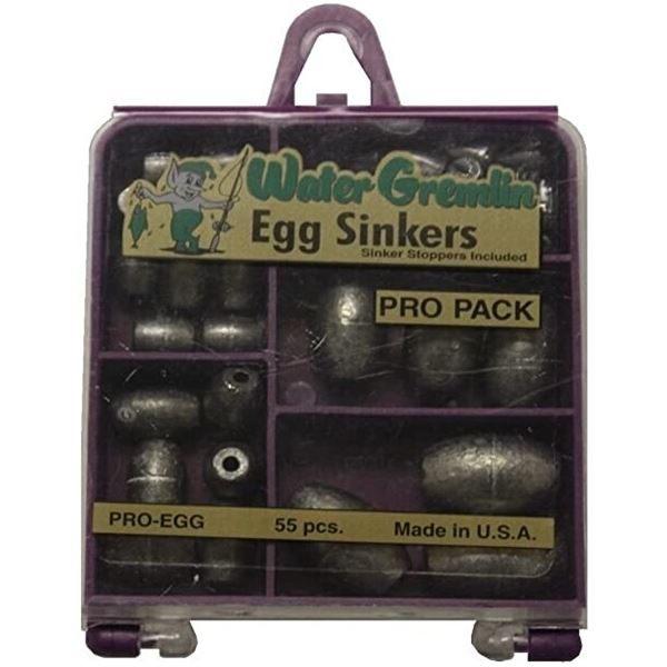 Water Gremlin Egg Sinkers Pro Pack 55 Pieces Sku PRO-EG