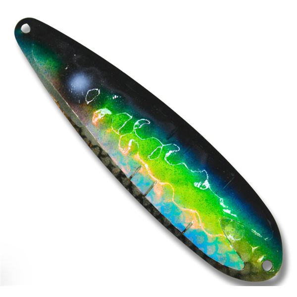 TNT Premium Lures Silver Back Spoons  Sea Wolf Glow 4" Standard Sku PSE4F0494S