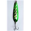 Image 1 : Great Lakes Spoons Silver/Trolling Series  Green Monkey Puke 3-1/4" Sku S3-S