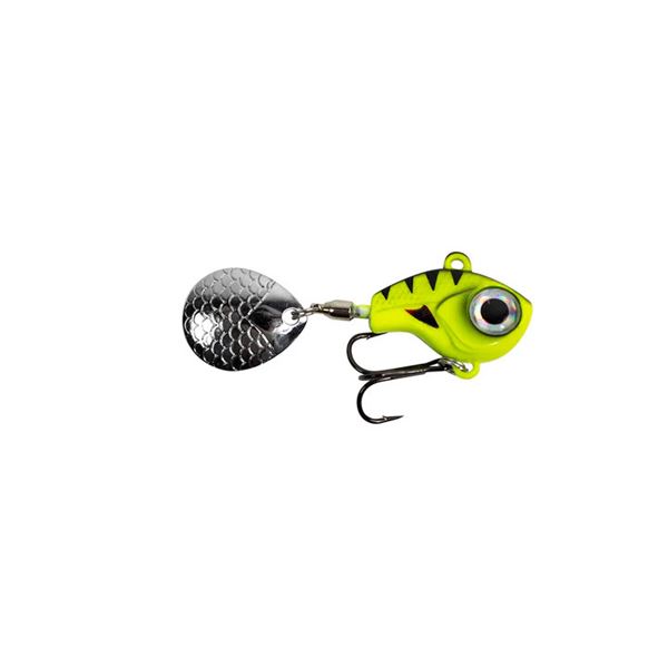 Lunkerhunt Big Eye Tail Spin Jig Chartreuse Glow 2.2" 3/8 oz Sku BEJ202