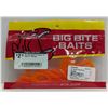 Image 1 : Big Bite Baits Pro Series Curl Tail Grub 10 Count 3" Orange Sku CTG305