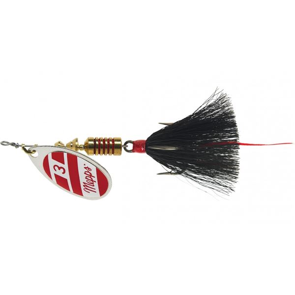 Mepps Aglia Dressed Spinner Red/White Size #3 (1/4oz) Sku B3DRWS