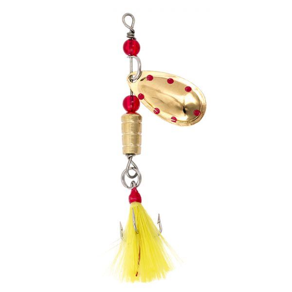 Lucky Strike 148129-32 Weighted Spin Feather Gold Sku 148129-32