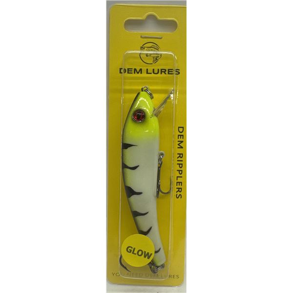 Dem Lures Hard Bait Ripplers Glow Yellow Perch Sku YELLOWPERCH
