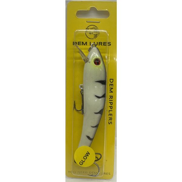 Dem Lures Hard Bait Ripplers Glow White Perch Sku WHITEPERCH