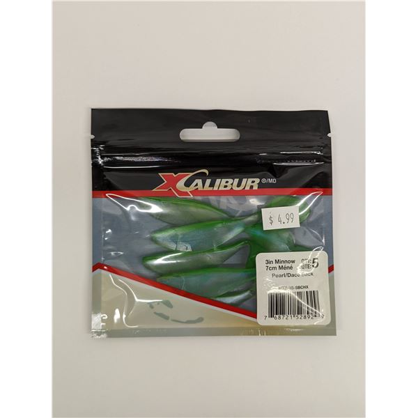 Xcalibur Minnow (5-Pack) Pearl/Dace Back 3" Sku MTZ-3S-SBCHX