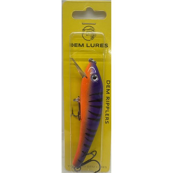 Dem Lures Hard Bait Ripplers Plum Zebra Sku PLUMZEBRA