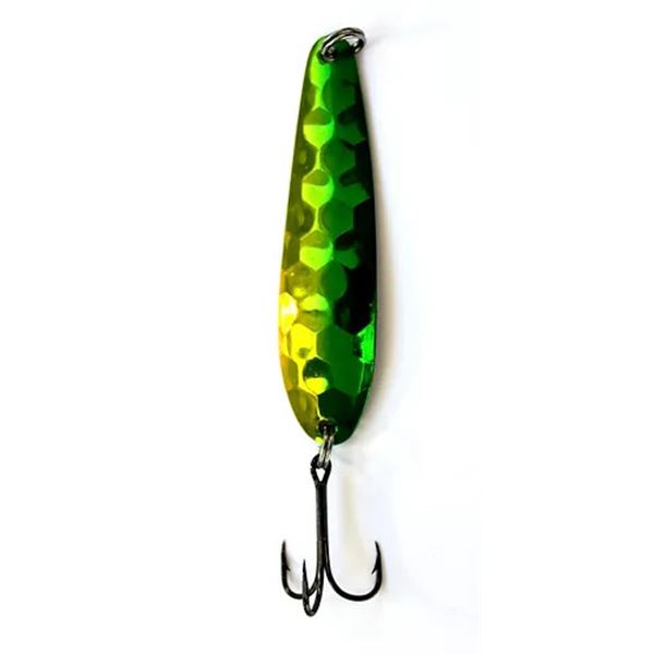Great Lakes Spoons 3 1/4" Copper Series Yellow & Green Monkey Puke Sku 6