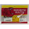 Image 1 : Big Bite Baits Pro Series Curl Tail Grub 10 Count 3" Yellow Sku CTG306