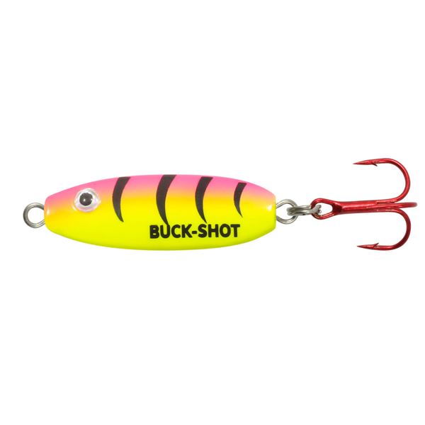 Northland Buck Shot Rattle Spoon Bubblegum Tiger 1/4oz Sku BRS4-106