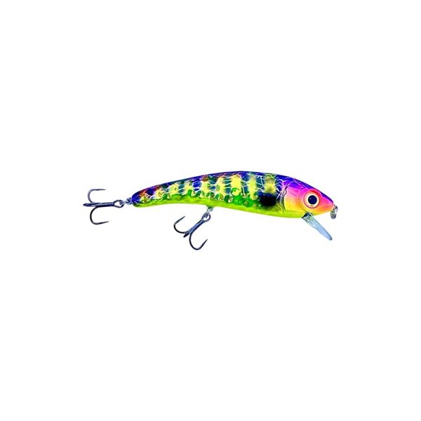 Yaleye-Fish Lures lil' Wreckers Purple Chartreuse Sku LW-026