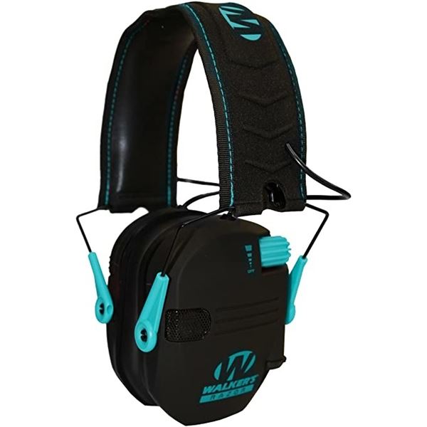 Walker's Razor Slim Shooter Electronic Muffs Teal Sku GWP-RSEM-TL