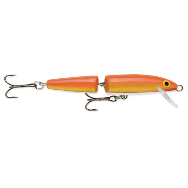 Rapala Jointed Minnow Gold Fluorescent Red 4-3/8" Sku J11GFR