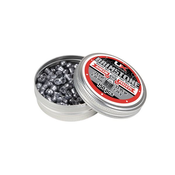 Umarex Brimstone Airgun Pellets .25 Cal 33.95 Grain (150 Count) Sku 2211354