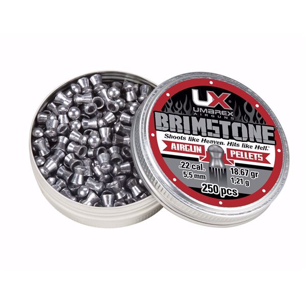 Umarex Brimstone Airgun Pellets .22 Cal 18 Grain (250 Count) Sku 2211353