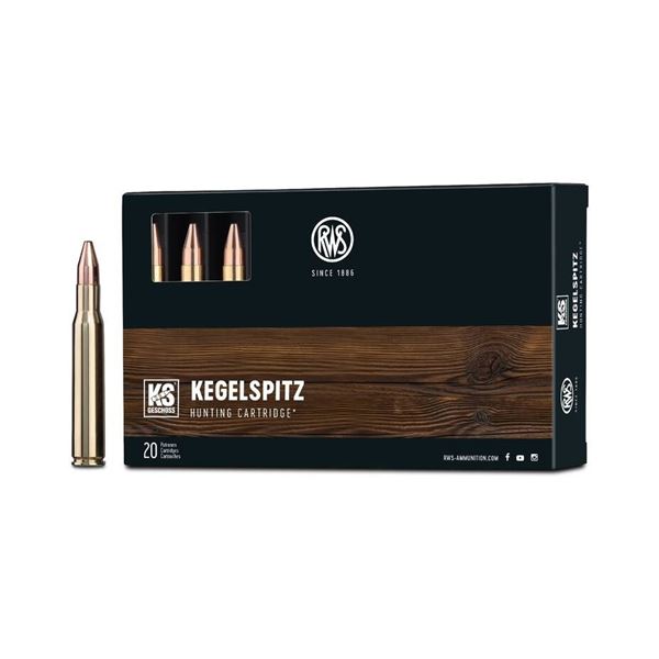 RWS 30-06 150 Grain Kegelspitz (20 Cartridges) Sku 211770