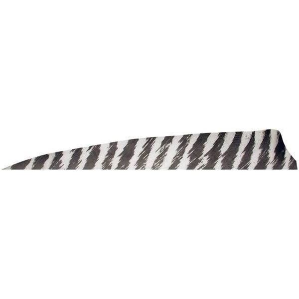 Gateway Feathers R/W Shield Faux Barred White 4" (1 Count) Sku 400RSBWH-100
