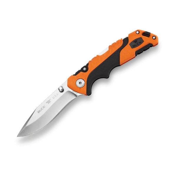 Buck Knives Pursuit Pro Small Folding Orange/Black Molded Handle w/Sheath Sku 12756