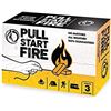 Image 1 : Pull Start Fire The Pull String Fire Starter 3 Pieces Sku 77303