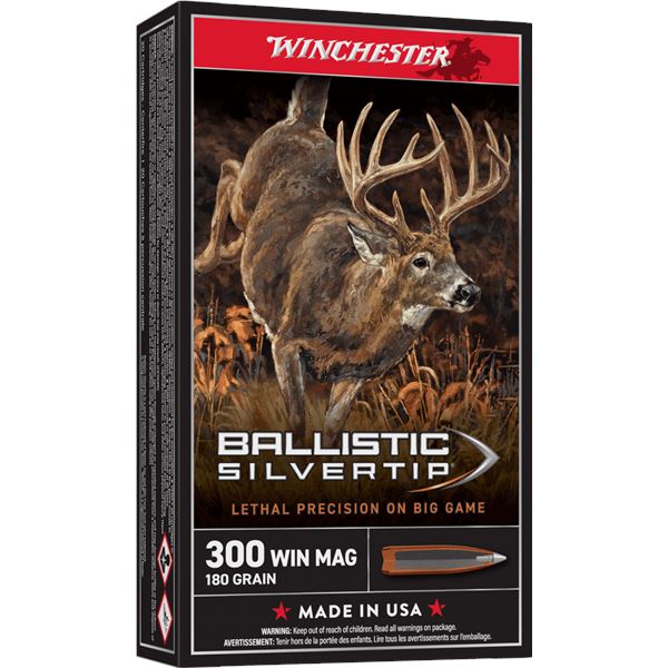Winchester Ballistic Silvertip 300 Win Mag 180 Grain (20 Rounds) Sku SBST300