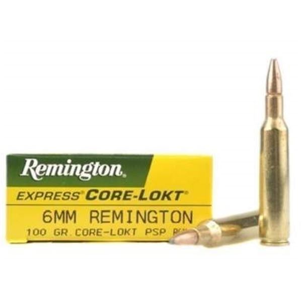 Remington Core-Lokt 6mm Rem 100 Grain PSP (20 Rounds) Sku R6MM4