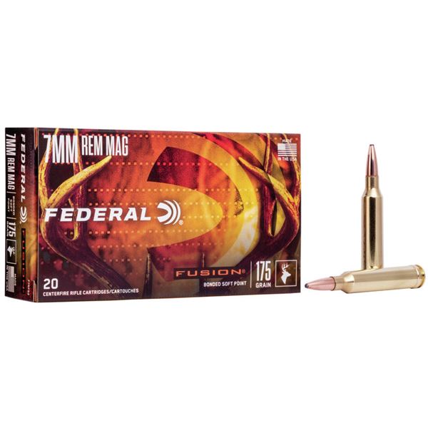 Federal Fusion (20 Rounds) 7mm Rem Mag 175 Grain Sku F7RFS2
