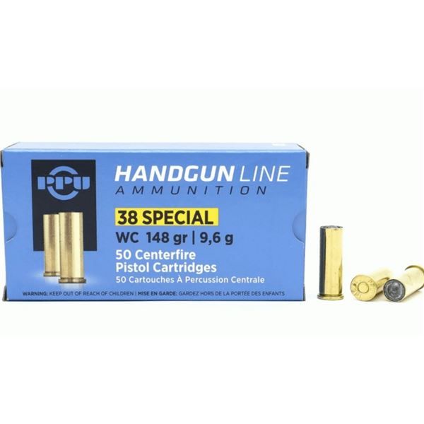 PPU c.38 SPECIAL 148gr WC 50 Rnds Sku A049