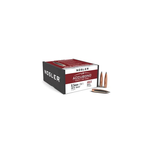 Nosler LR Accubond 6.5mm (.264") 150 Grain Spitzer (100 Count) Sku 58930