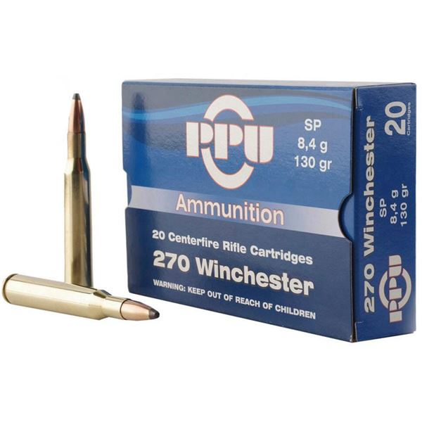 PPU Rifleline 270 Win 150 Grain Soft Point (20 Rounds) Sku PP2702