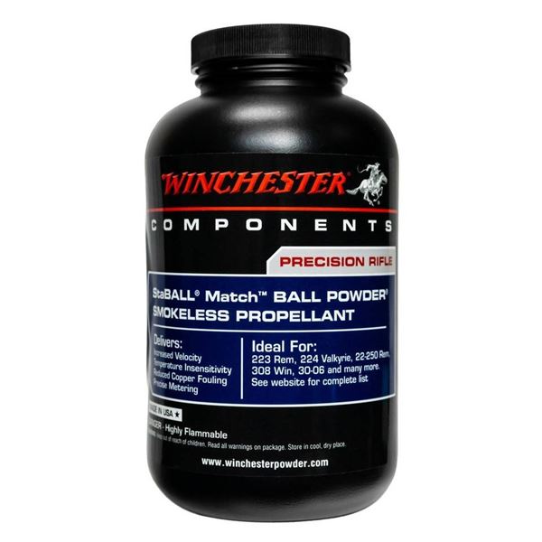 Winchester StaBALL Match Smokeless Propellant 1Lb Sku STABALLM1