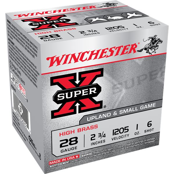 Winchester Super-X 28GA 2 3/4" Shot #6 Sku X28H6
