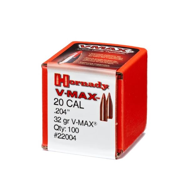 Hornady V-Max Bullets 20 Cal. 32 Grain Sku 22004