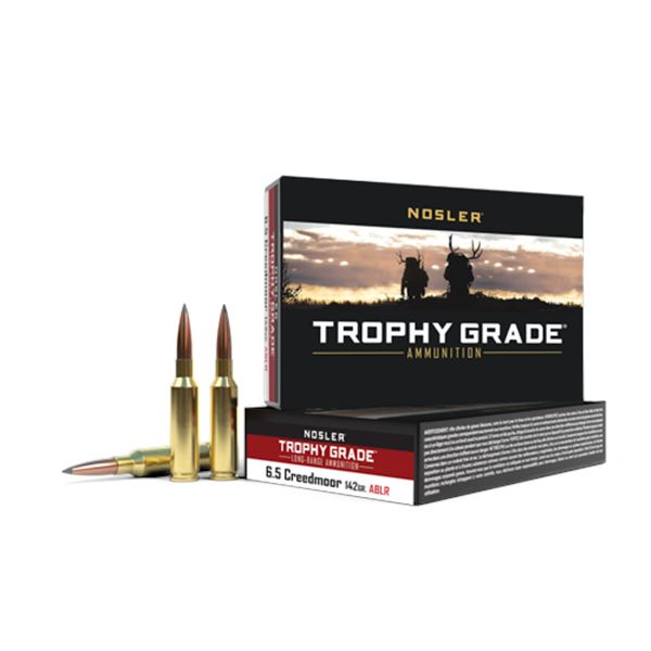 Nosler Trophy Grade 6.5 Creedmoor 142 Grain ABLR (20 Rounds) Sku 60105