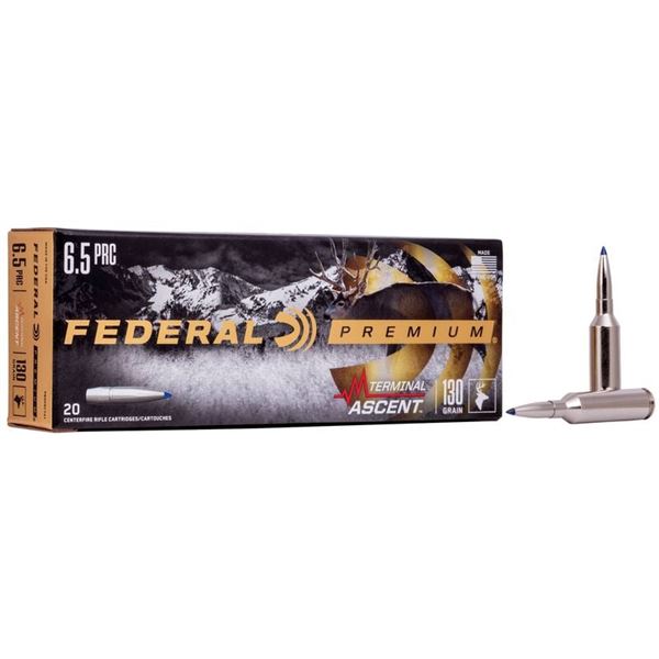 Federal Premium 6.5 PRC Terminal Ascent 130 Grain (20 Rounds) Sku P65PRCTA1