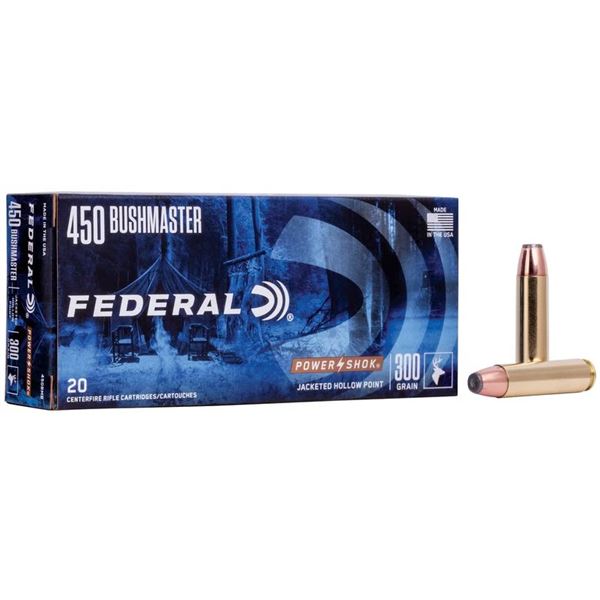 Federal Power Shok 450 Bushmaster 300 Grain (20 Rounds) Sku 450BMB
