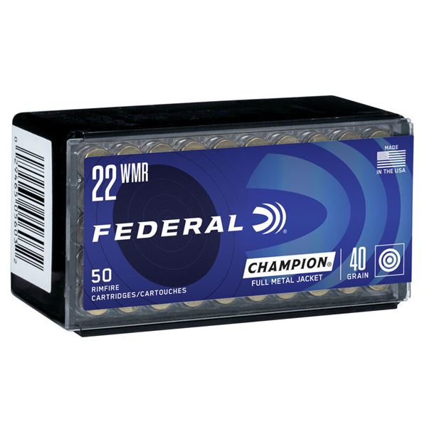 Federal Champion Target .22 Win Mag 40 Grain FMJ (50 Count) Sku 737