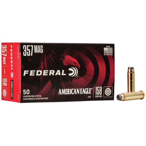 American Eagle .357 Magnum Jacketed Soft Point 158 Grain (50 Rounds) Sku AE357A