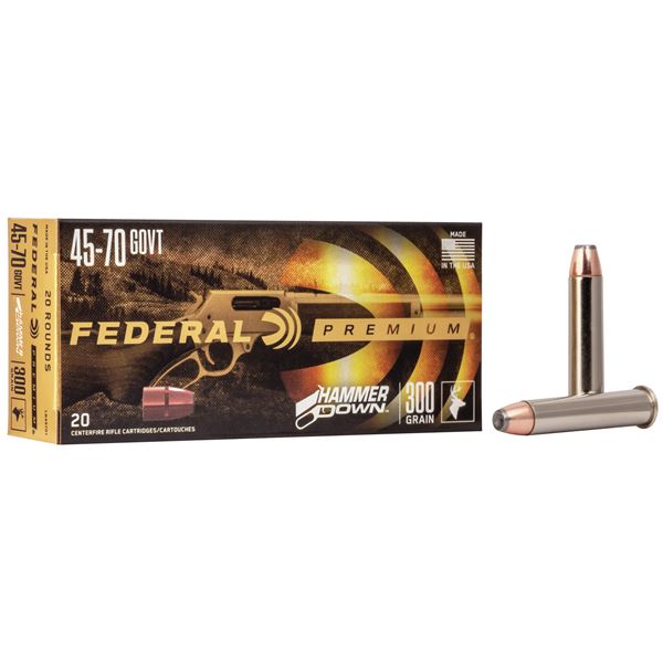 Federal Premium Hammer Down 45-70 Govt 300 Grain (20 Rounds) Sku LG45701