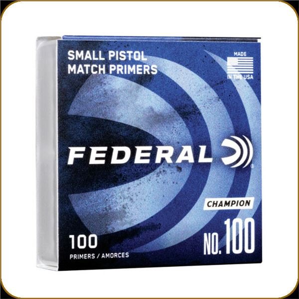 Federal Small Pistol Primer No. 100 (100 Count) Sku NO100