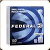 Image 1 : Federal Small Pistol Primer No. 100 (100 Count) Sku NO100