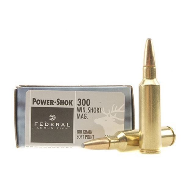 Federal Power-Shok 300 WSM Jacketed Soft Point 180 Grain (20 Rounds) Sku 300WSMC