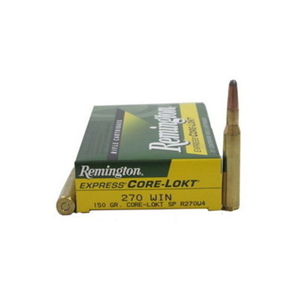 Remington Core-Lokt 270 Win 150 Grain SP (20 Rounds) Sku 27810