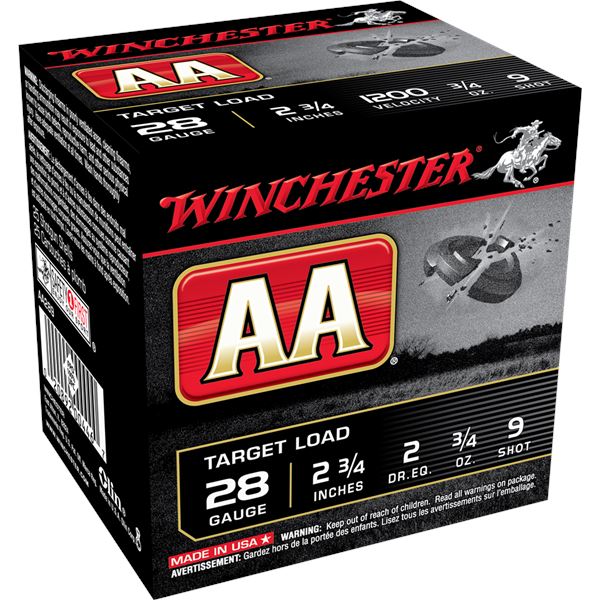 Winchester AA Target Load 28GA 2 3/4" #9 (25 Rounds) Sku AA289