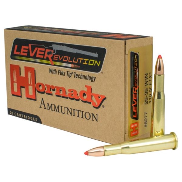 Hornady LEVERevolution .25-35 Win. 110 Grain FTX (20 Rounds) Sku 8277