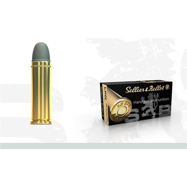 S & B c.38 SPECIAL 158GR. LFN(50 Rounds) Sku 311870
