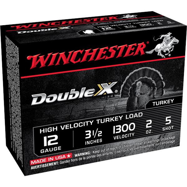 Winchester Double-X Turkey 12GA 3.5" Shot #5 (10 Rounds) Sku STH12355